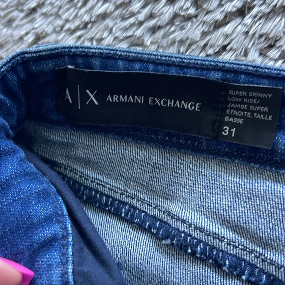 A/X Armani exchange, super skinny size 31 jeans with stretch - Picture 2 of 4